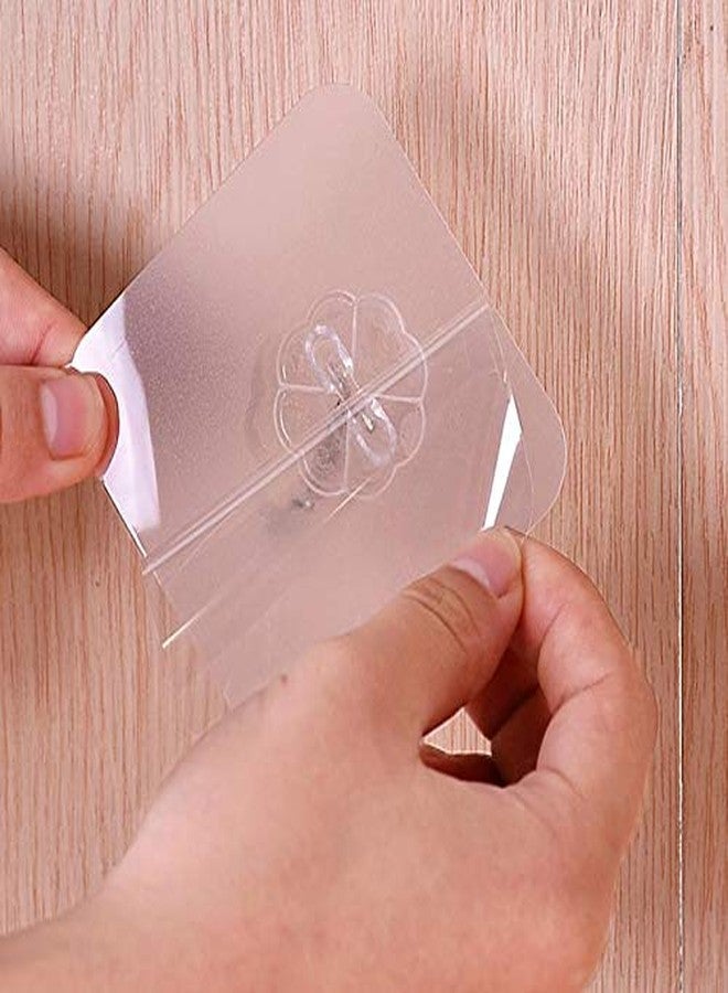BHOOLU&GOOLU Plastic P S Retail Strong Transparent Wall Hooks Suction Cup Sucker Hanger, Transparent (10) - Image 3